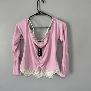 Sweet Society Women's Pink Blous